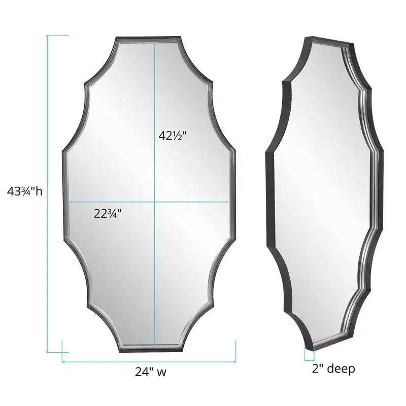 Miroir Flow universel avec placage en pierre : Cadre rond moderne en marbre