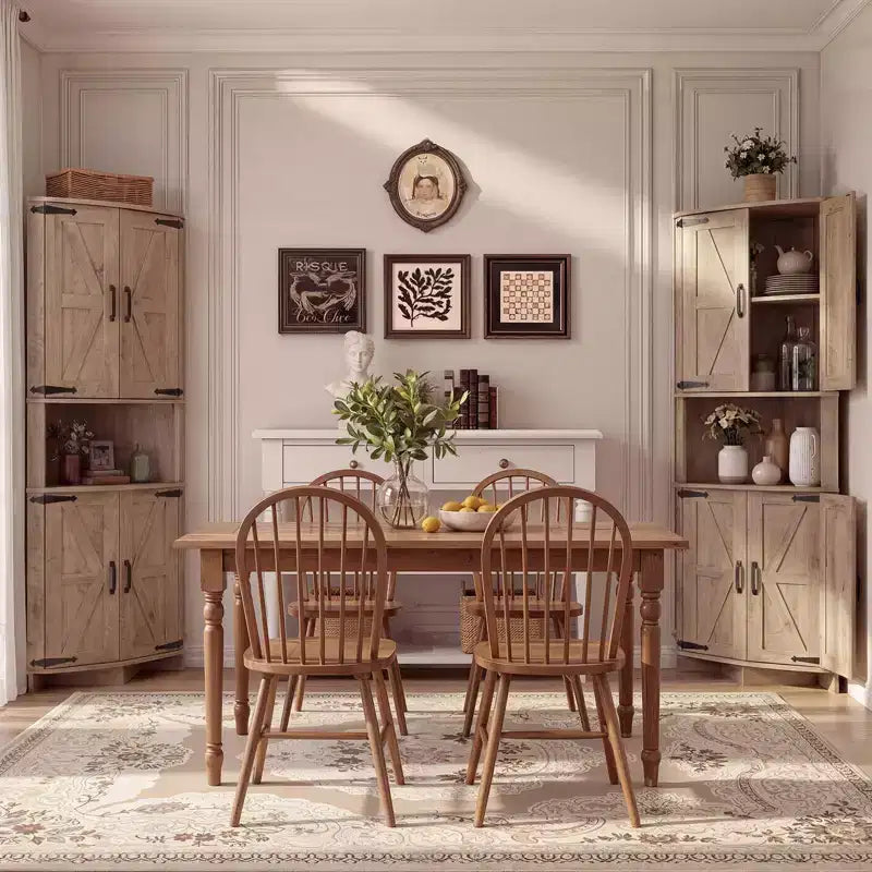 Armoire de coin de ferme Garde-manger d'angle