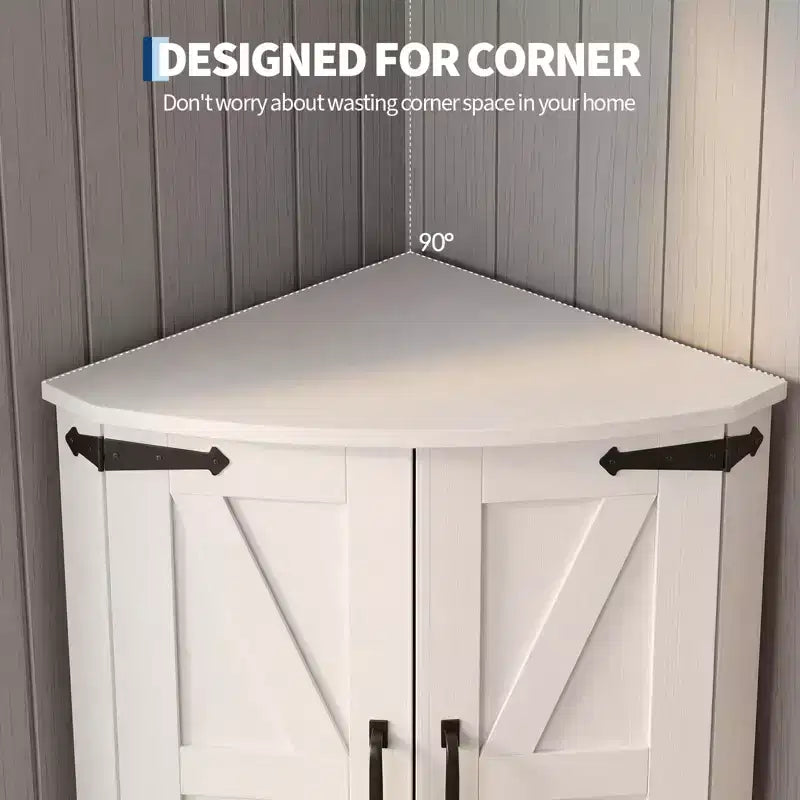 Armoire de coin de ferme Garde-manger d'angle