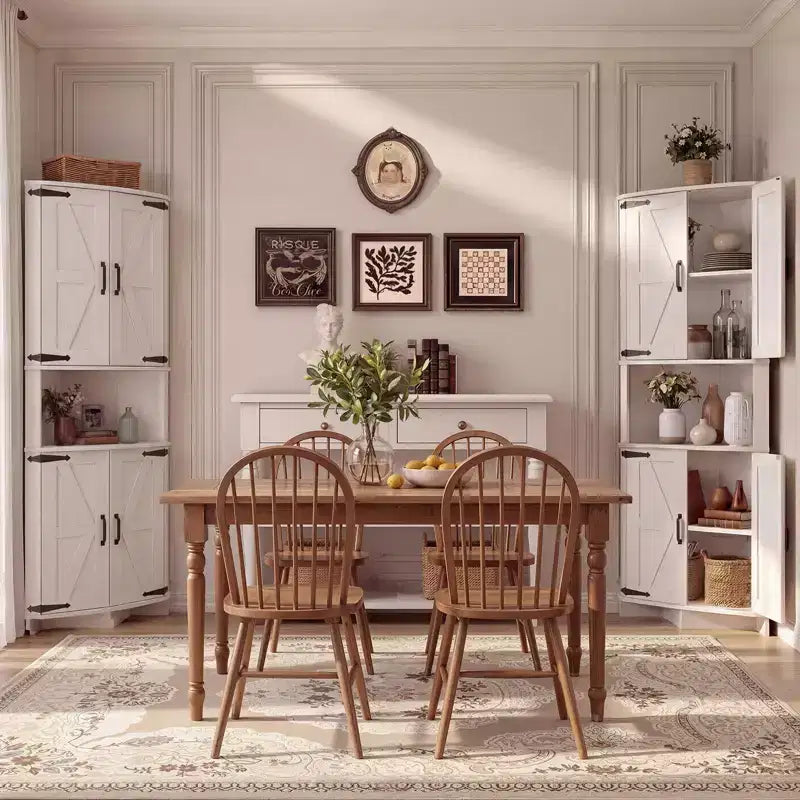 Armoire de coin de ferme Garde-manger d'angle