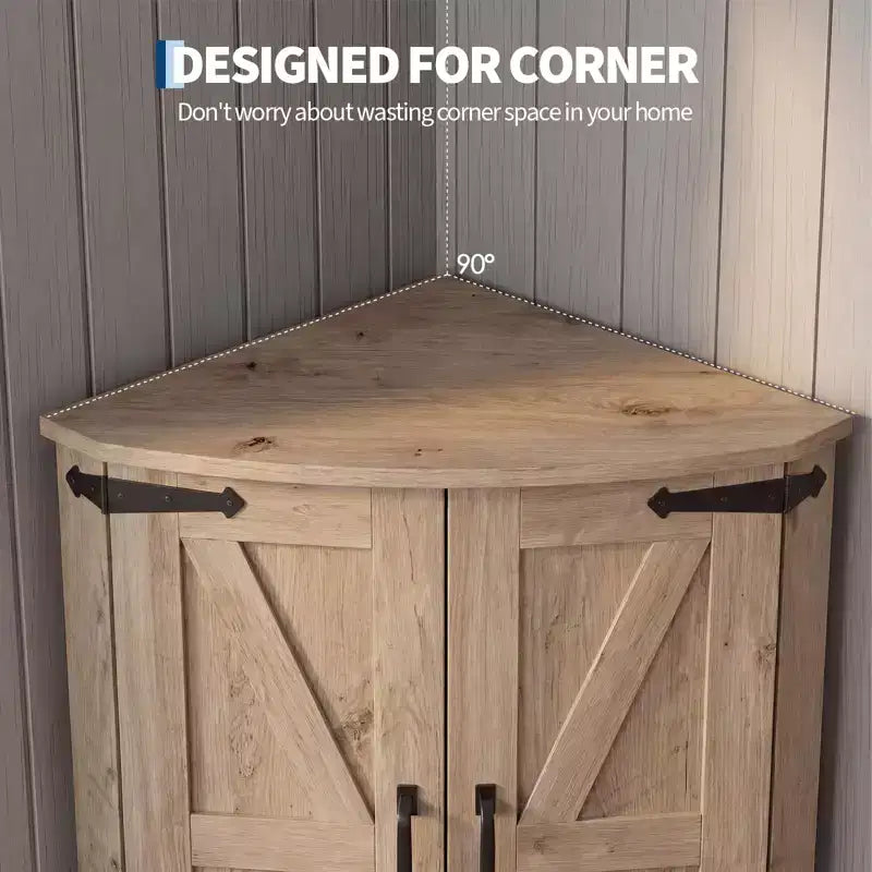 Armoire de coin de ferme Garde-manger d'angle