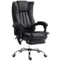 Massage Office Chair with 6 Points and Heat Reclining Computer Chair with Adjustable Height and Footrest