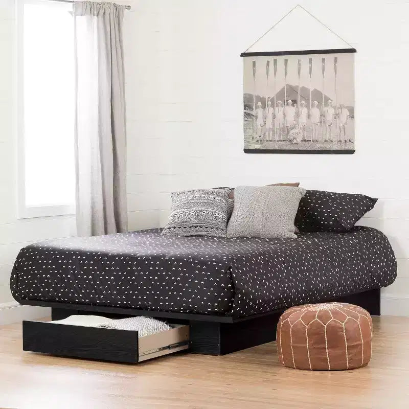 Lits de rangement avec cadre de lit en panneaux de particules