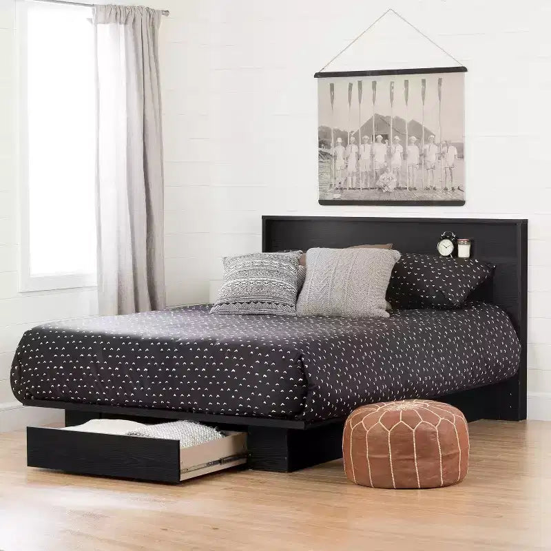 Lits de rangement avec cadre de lit en panneaux de particules