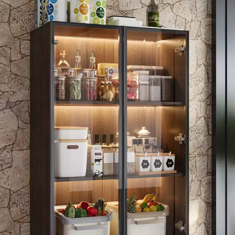 Meuble de rangement de cuisine avec étagère réglable