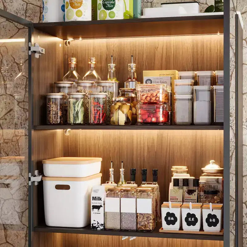 Meuble de rangement de cuisine avec étagère réglable