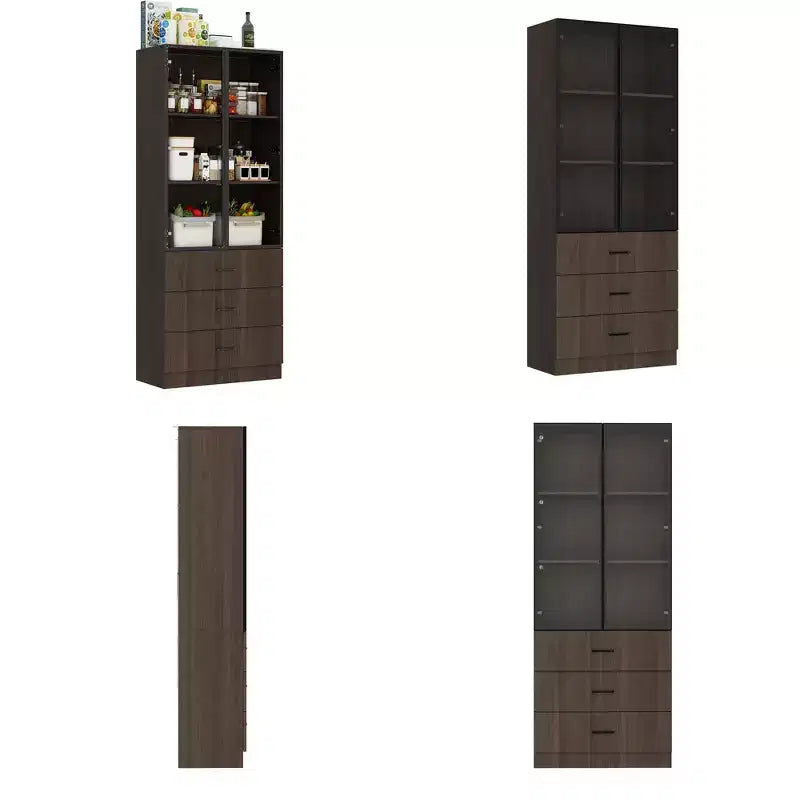 Meuble de rangement de cuisine avec étagère réglable