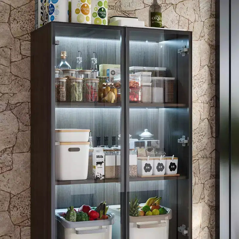 Meuble de rangement de cuisine avec étagère réglable