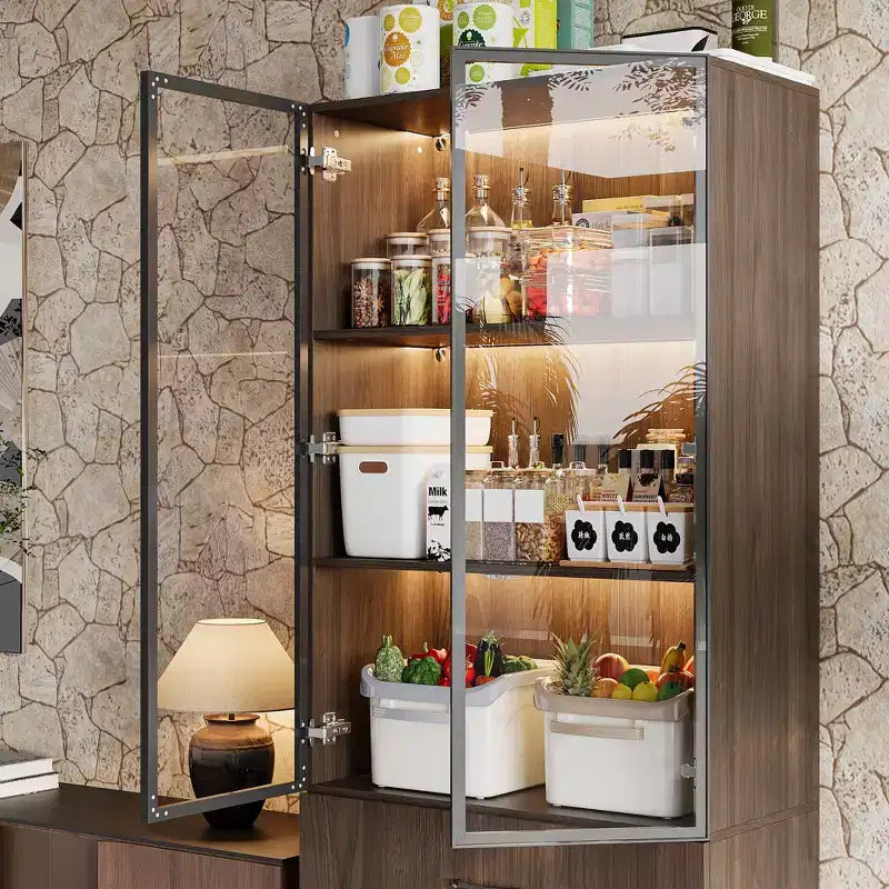 Meuble de rangement de cuisine avec étagère réglable