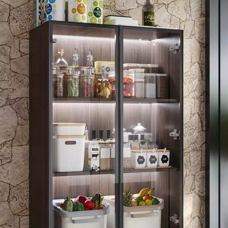 Meuble de rangement de cuisine avec étagère réglable