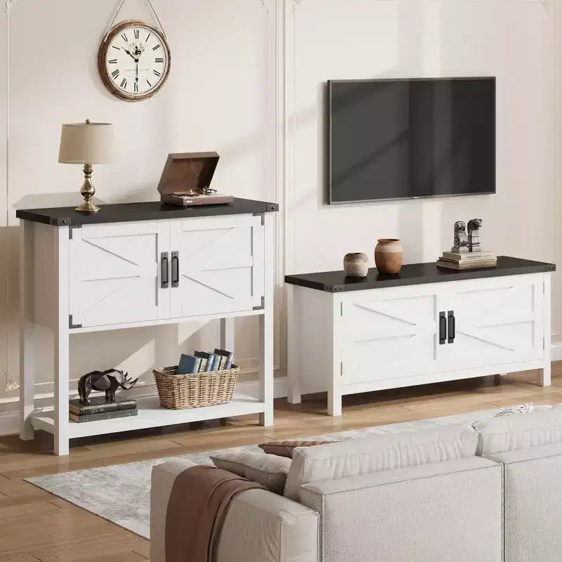 Meuble console de ferme, buffet, meuble de bar à café en bois