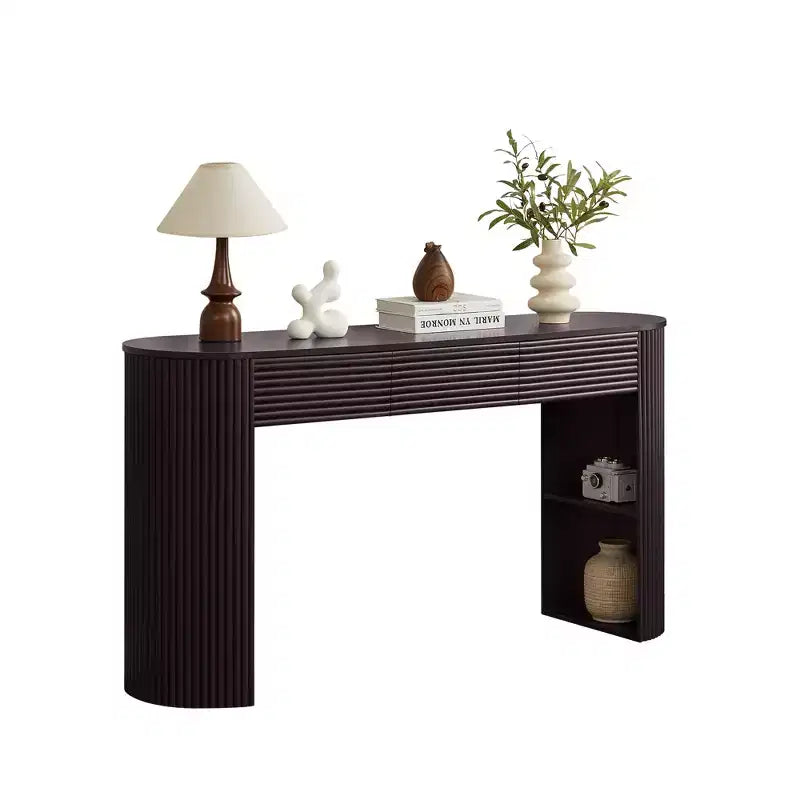 Console incurvée Table d'entrée Table d'appoint de canapé Table d'appoint