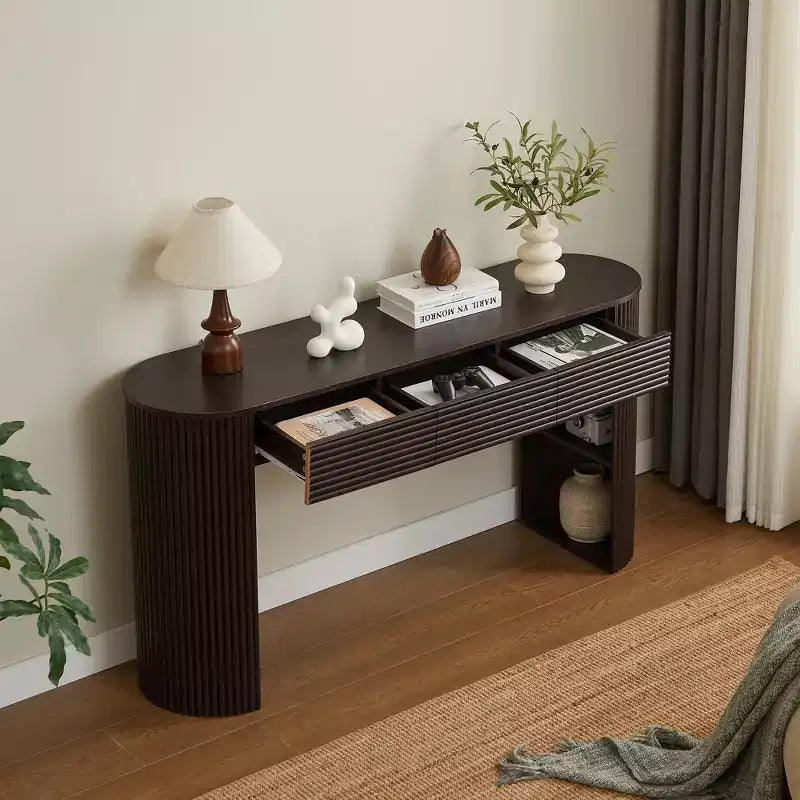 Console incurvée Table d'entrée Table d'appoint de canapé Table d'appoint