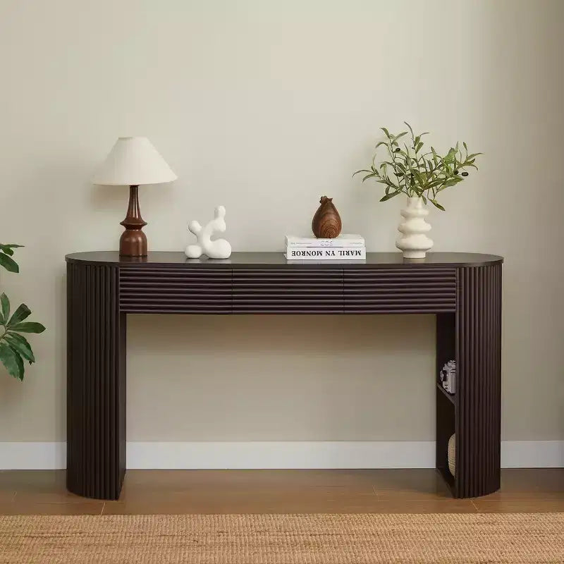 Console incurvée Table d'entrée Table d'appoint de canapé Table d'appoint