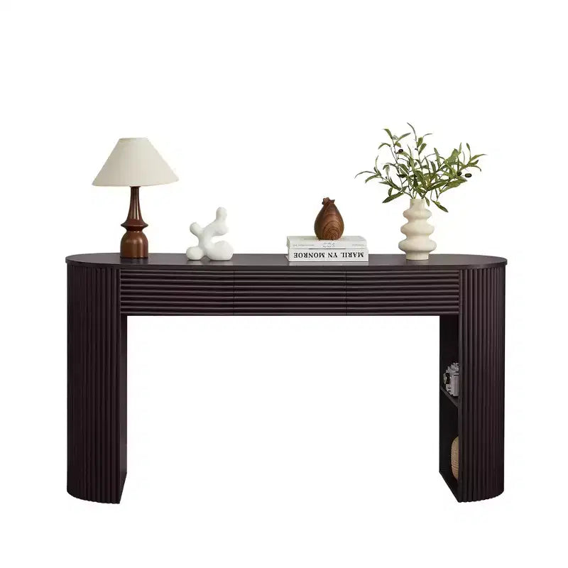 Console incurvée Table d'entrée Table d'appoint de canapé Table d'appoint