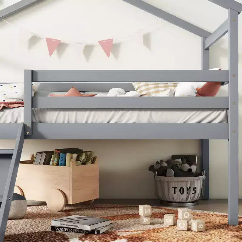 Barrière de sécurité pour lit superposé Tiroirs à fermeture douce Adapté aux enfants