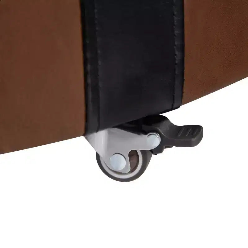 Pouf de rangement rond moderne, Pouf roulant, Pouf table basse