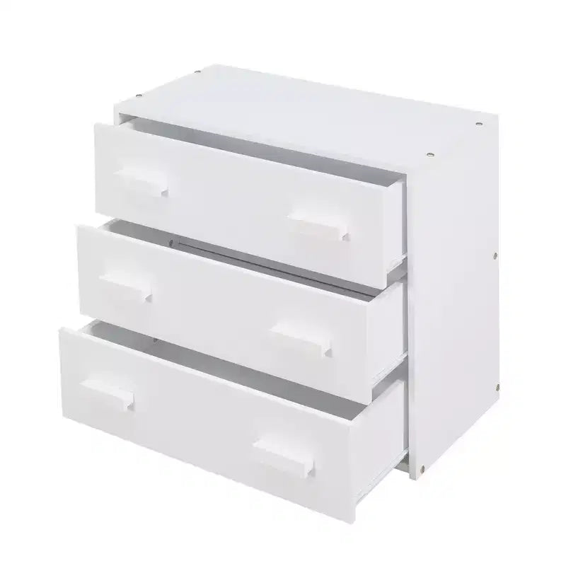 Lit mezzanine en bois, taille double, avec 3 tiroirs et une étagère