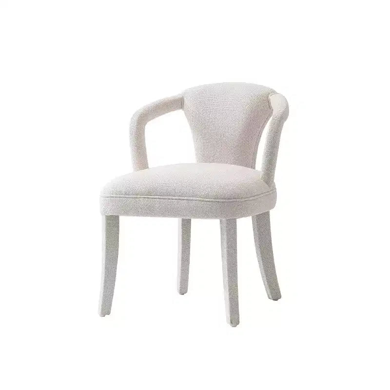 Ensemble confort de 2 chaises de salle à manger modernes en tweed rembourrées avec accoudoirs