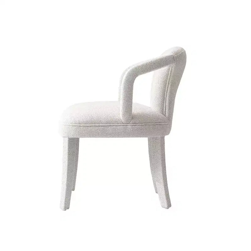 Ensemble confort de 2 chaises de salle à manger modernes en tweed rembourrées avec accoudoirs