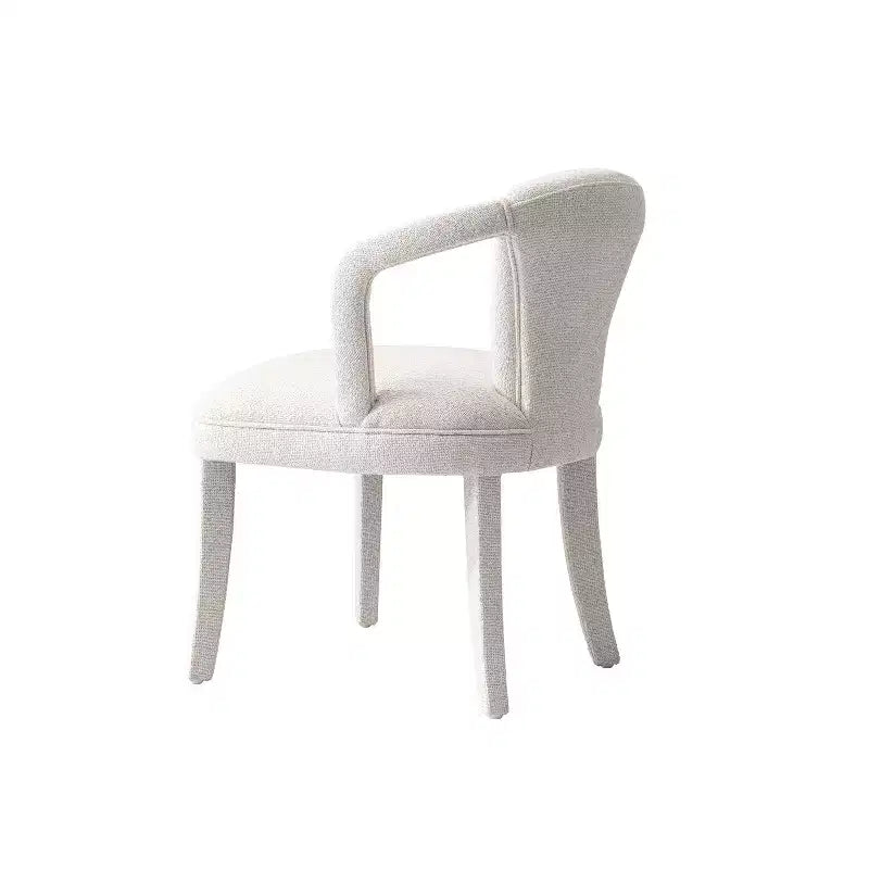 Ensemble confort de 2 chaises de salle à manger modernes en tweed rembourrées avec accoudoirs