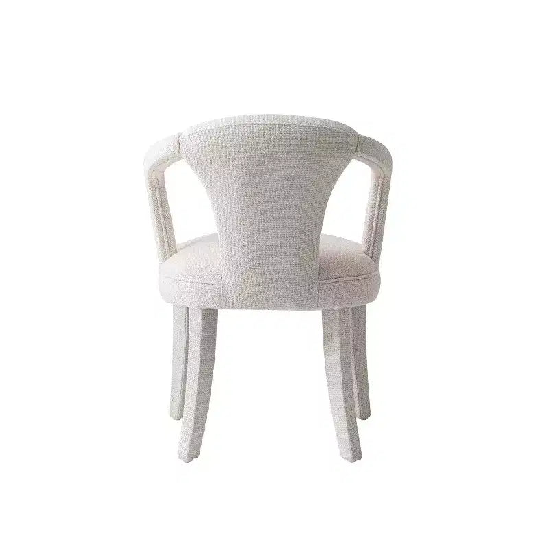 Ensemble confort de 2 chaises de salle à manger modernes en tweed rembourrées avec accoudoirs
