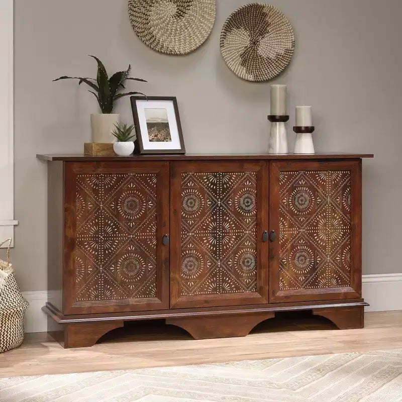 Meuble de rangement décoratif Étagères cerisier Latéral Style bohème