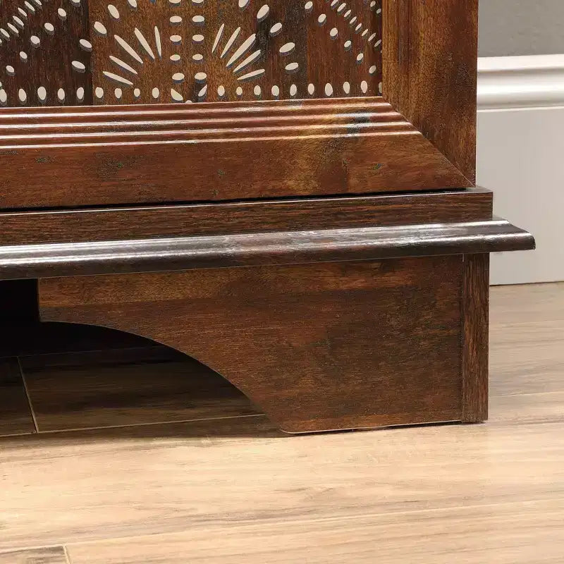 Meuble de rangement décoratif Étagères cerisier Latéral Style bohème