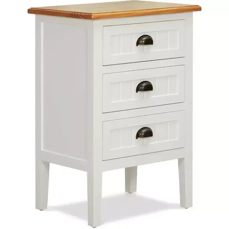 Table de chevet blanche : Table de chevet moderne avec tiroir