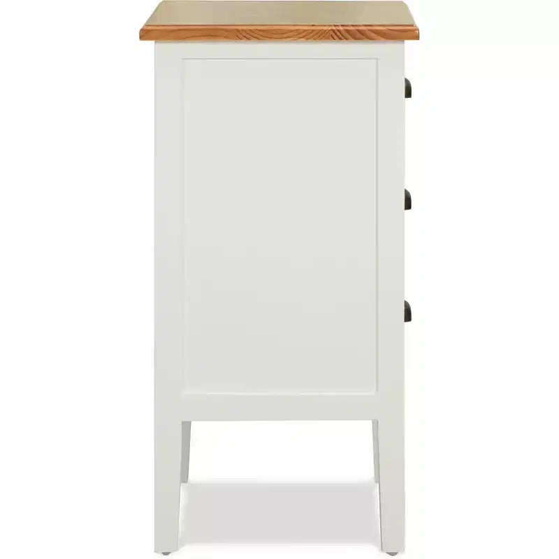 Table de chevet blanche : Table de chevet moderne avec tiroir