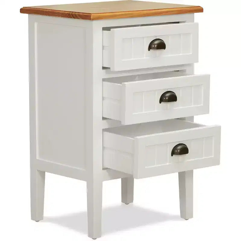 Table de chevet blanche : Table de chevet moderne avec tiroir