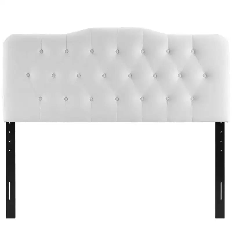 Tête de lit capitonnée en velours de performance Diamond