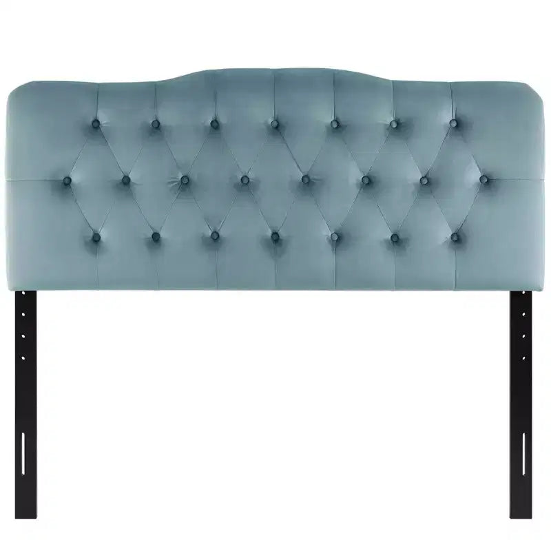 Tête de lit capitonnée en velours de performance Diamond