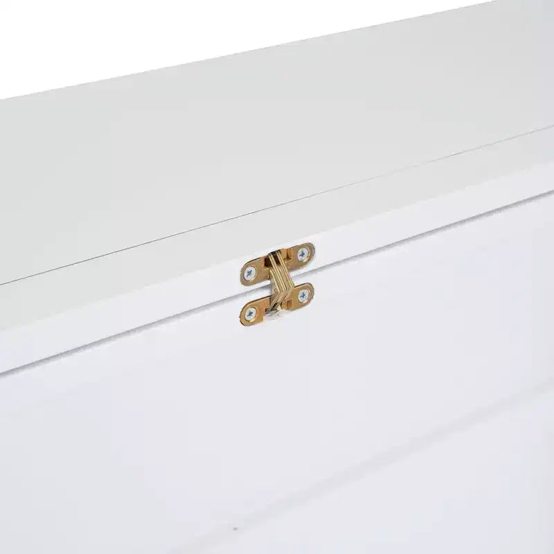 Lit avec Port USB et Étagères Amovibles de Chaque Côté Blanc/Gris