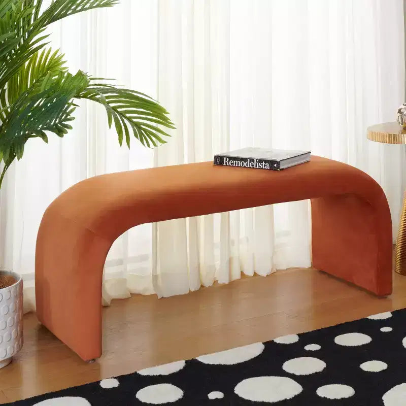 Banc en velours