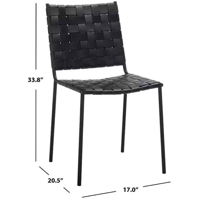 Chaise de salle à manger tissée (lot de 2)