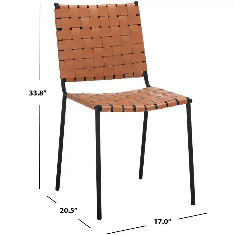 Chaise de salle à manger tissée (lot de 2)