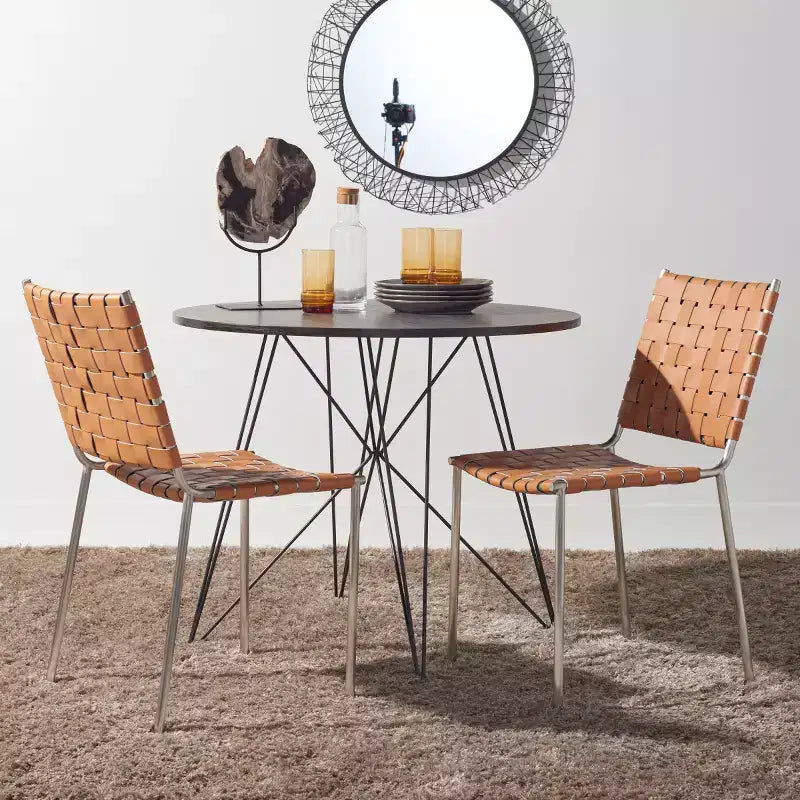 Chaise de salle à manger tissée (lot de 2)