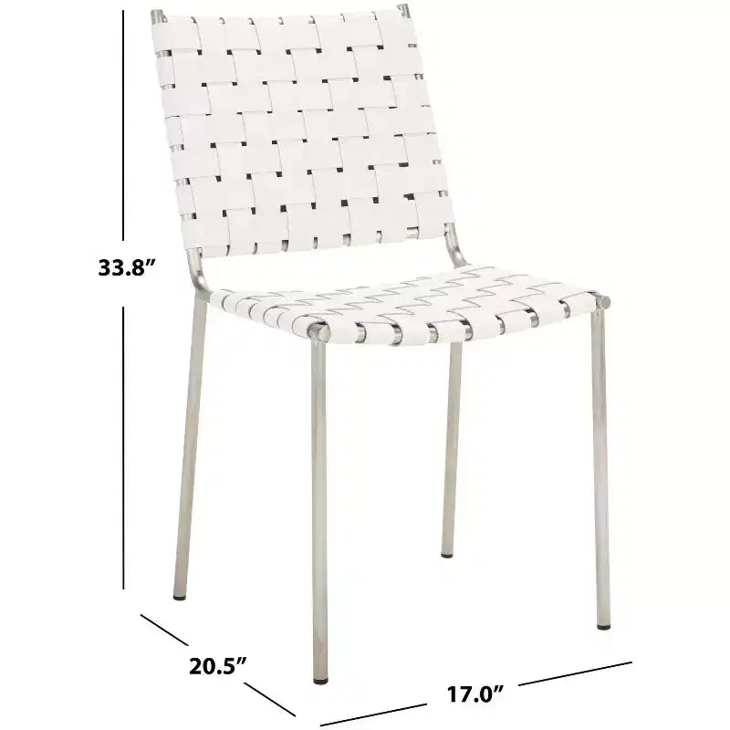 Chaise de salle à manger tissée (lot de 2)