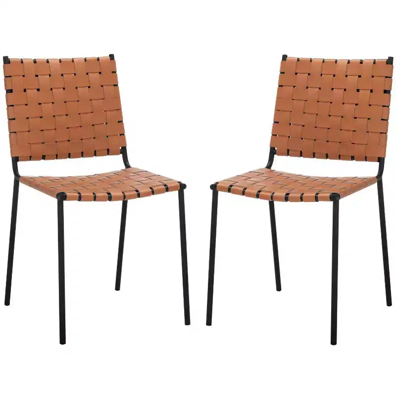 Chaise de salle à manger tissée (lot de 2)
