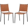 Chaise de salle à manger tissée (lot de 2)