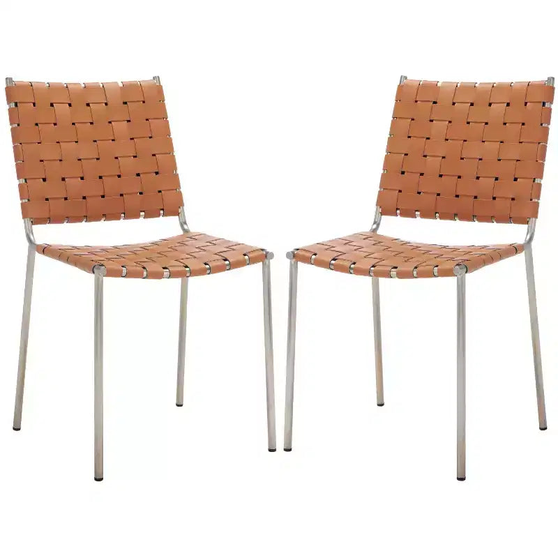 Chaise de salle à manger tissée (lot de 2)
