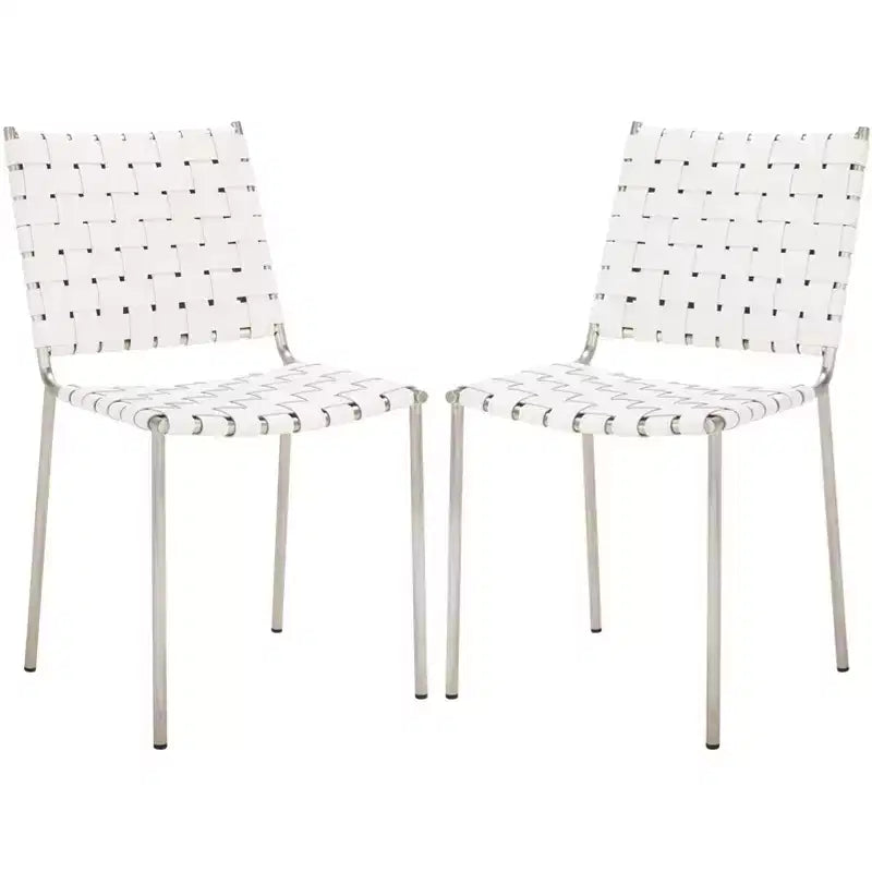 Chaise de salle à manger tissée (lot de 2)