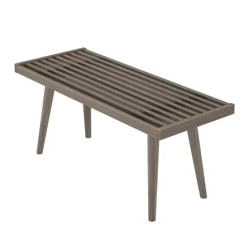Banc d'entrée en bois massif pour le bout de lit