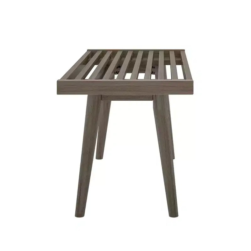 Banc d'entrée en bois massif pour le bout de lit