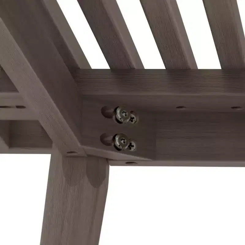 Banc d'entrée en bois massif pour le bout de lit