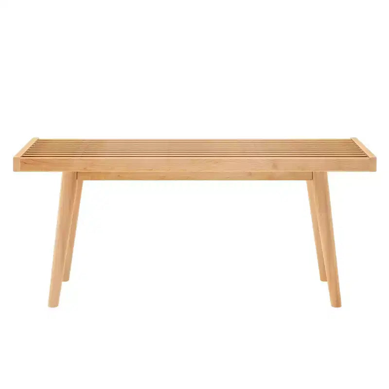Banc d'entrée en bois massif pour le bout de lit