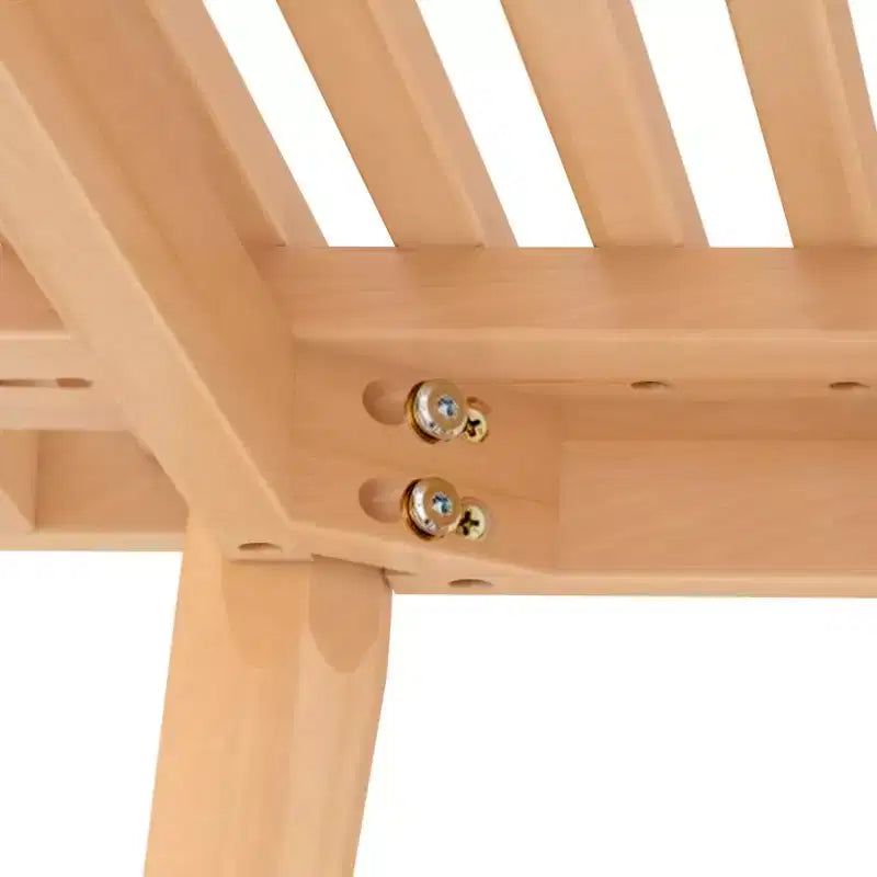 Banc d'entrée en bois massif pour le bout de lit