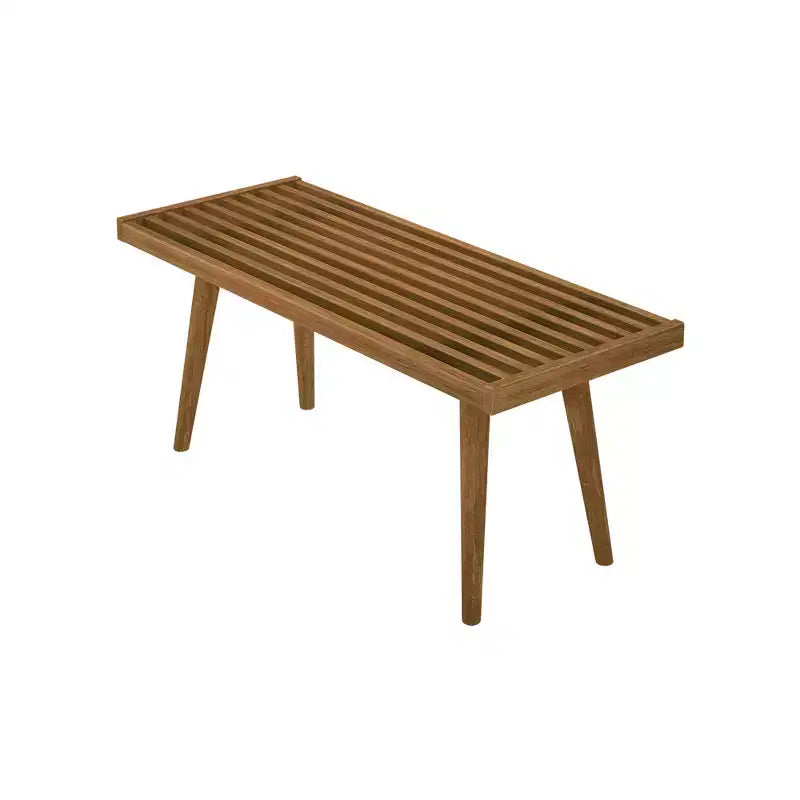 Banc d'entrée en bois massif pour le bout de lit