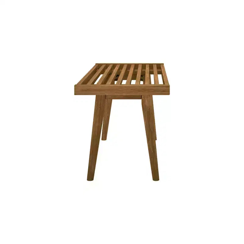Banc d'entrée en bois massif pour le bout de lit